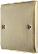 BG NAB94 Nexus Metal Antique Brass Single, blank plate