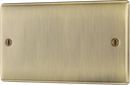 BG NAB95 Nexus Metal Antique Brass Double, blank plate