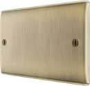 BG NAB95 Nexus Metal Antique Brass Double, blank plate