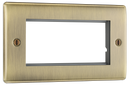BG NABEMR4 Nexus Metal Antique Brass 4 module - rectangular