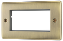BG NABEMR4 Nexus Metal Antique Brass 4 module - rectangular