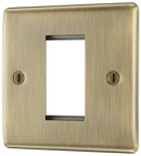 BG NABEMS1 Nexus Metal Antique Brass 1A 1 module - square