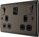 BG NBN22UAC45B Double switched single pole, with USB A + C (45W)