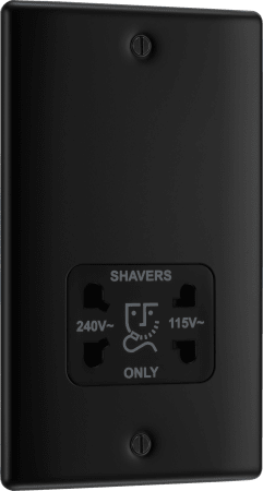 BG NFB20B 115/240V Dual Voltage Shaver Socket