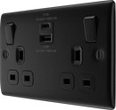 BG NFB22UAC22B Double switched single pole, with USB A + C (22W)