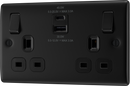 BG NFB22UAC45B Double Switched Single Pole Socket, with USB A + C (45W)