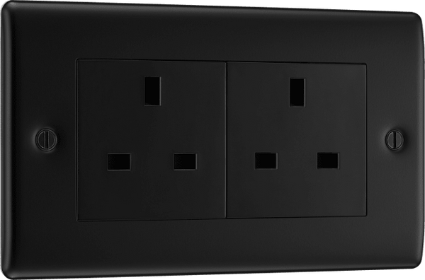 BG NFB24B Double Unswitched, Double Pole Socket