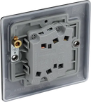 BG NFB42 Nexus Metal Matt Black Double Switch, 10Ax 2 Way