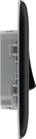 BG NFB42 Nexus Metal Matt Black Double Switch, 10Ax 2 Way