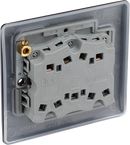 BG NFB43 Nexus Metal Matt Black Triple Switch, 10Ax 2 Way