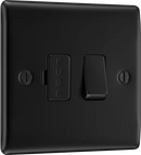 BG NFB50 Nexus Metal Matt Black Switched 13A Fused Connection Unit