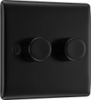 BG NFB82 Double Dimmer Switch, 2-way Push 200W