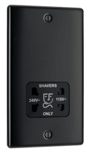 BG NMB20B 115/240V Dual-Voltage Shaver Socket