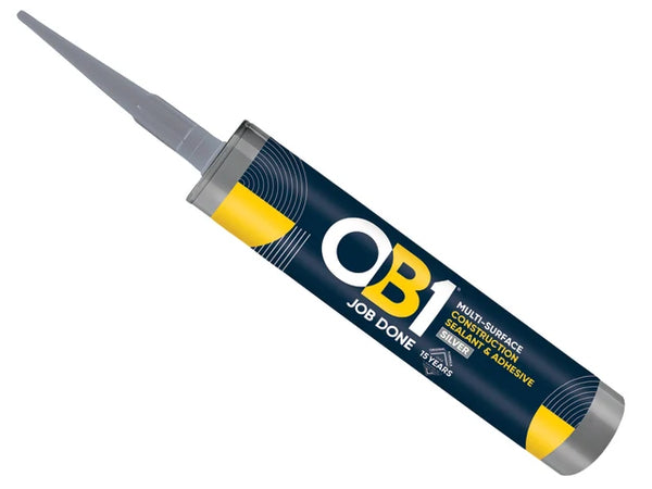 Mixed OB1 Hybrid Sealant & Adhesive Silver 290ml