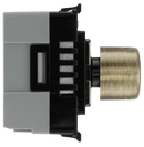 BG RABDLT Grid Dual Intelligent Dimmer Switch, 2 Way, Antique Brass