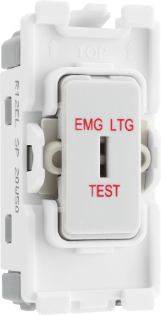 BG R12EL Grid Switch, 2 Way SP Emergency Lighting Test