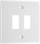 BG R82 Frontplate, 2 Gang, square