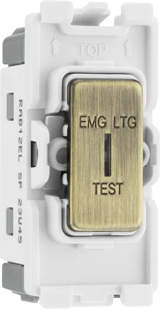 BG RAB12EL 2 way, single pole, EMG LTG TEST