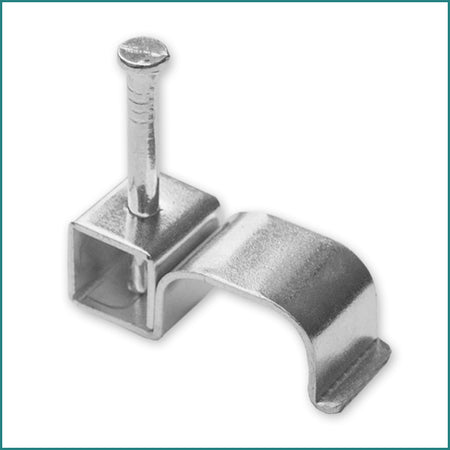 Mixed RCFM2.5 Flat Metal Twin & Earth Clips 2.5mm