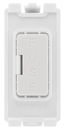 BG RFUSE 13A Grid White Fuse Holder