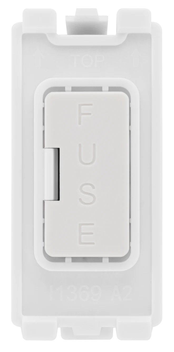 BG RFUSE 13A Grid White Fuse Holder