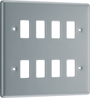 BG RMC8 Frontplate, 8 Gang