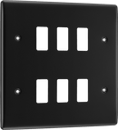 BG RNFB6 6 Module Grid Frontplate, Square