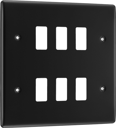 BG RNFB6 6 Module Grid Frontplate, Square