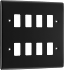 BG RNFB8 8 Module Grid Frontplate, Square