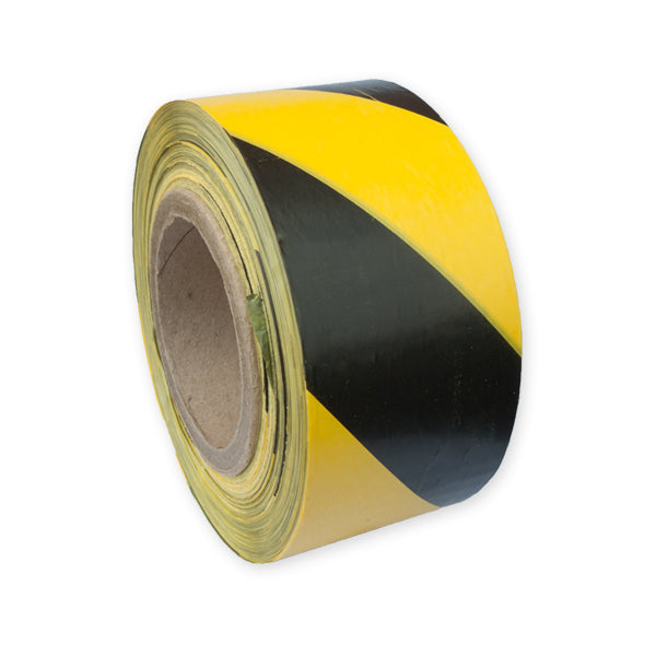 Mixed RT75BY TAPE Black/Yellow Barrier Tape 75mm x 500M pack of 1