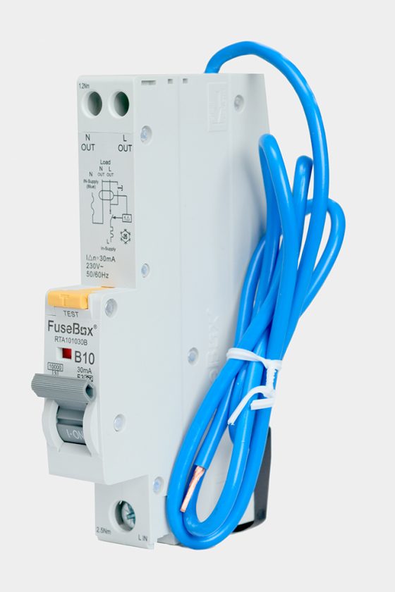 Fusebox RTA101030B 3 Phase,RCBO, 10A 30mA 10kA Type A Curve B