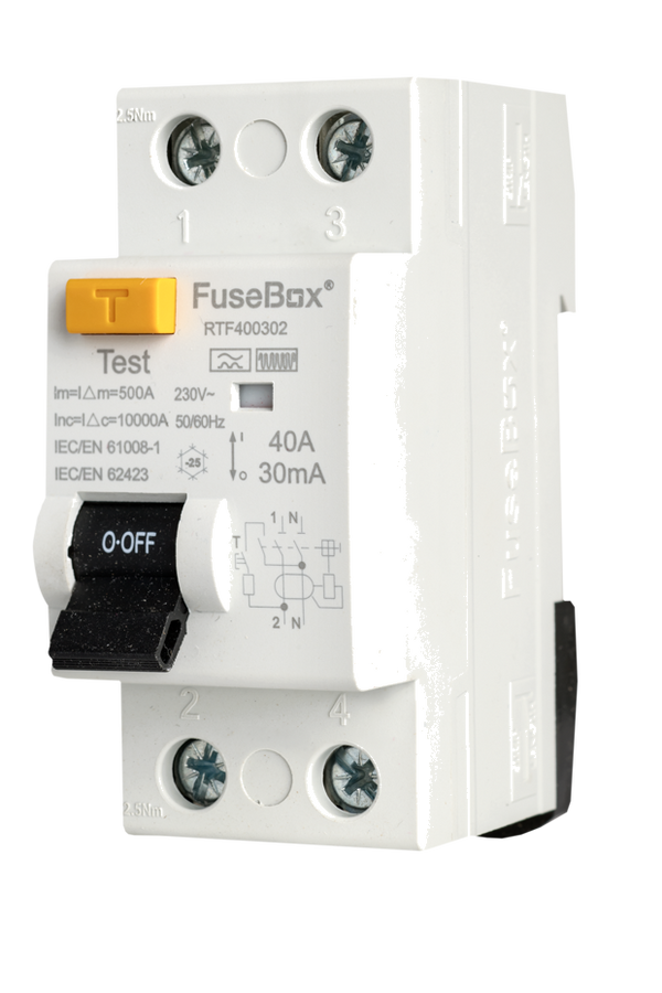 Fusebox RTF400302 TYPE F RCD 40A 30MA 2P