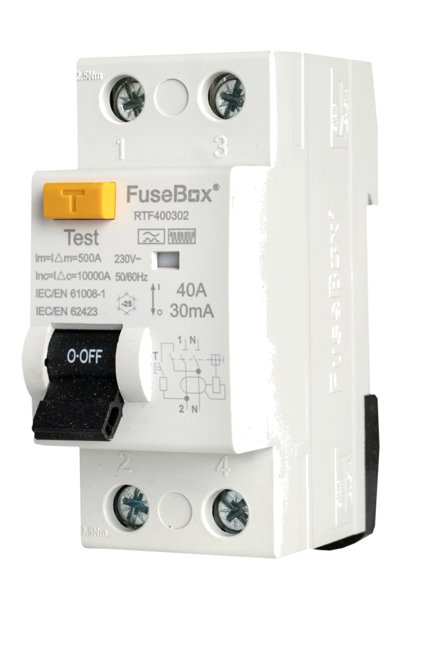 Fusebox RTF400302 TYPE F RCD 40A 30MA 2P