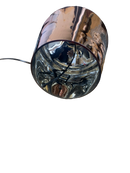 Endon 61149 Waldorf 1-Light Table Lamp – High Shine Copper Finish with Silk Shade for Elegant Home Lighting