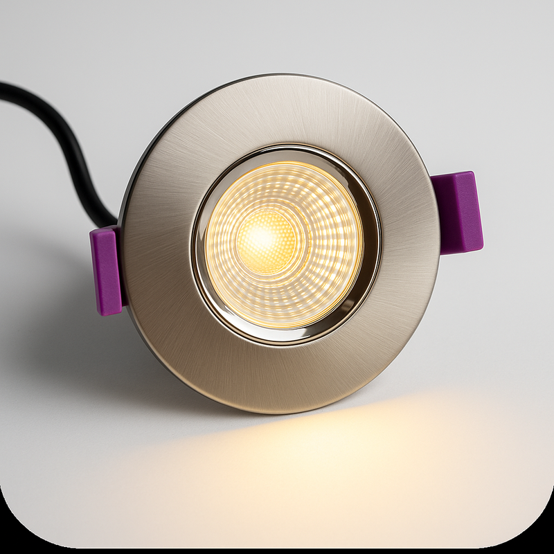 Pack of 25 Knightsbridge MLA RenuLED 6W IP65 Fire-rated LED Downlight with 3 x CCT + White Bezels (RE6CTF)