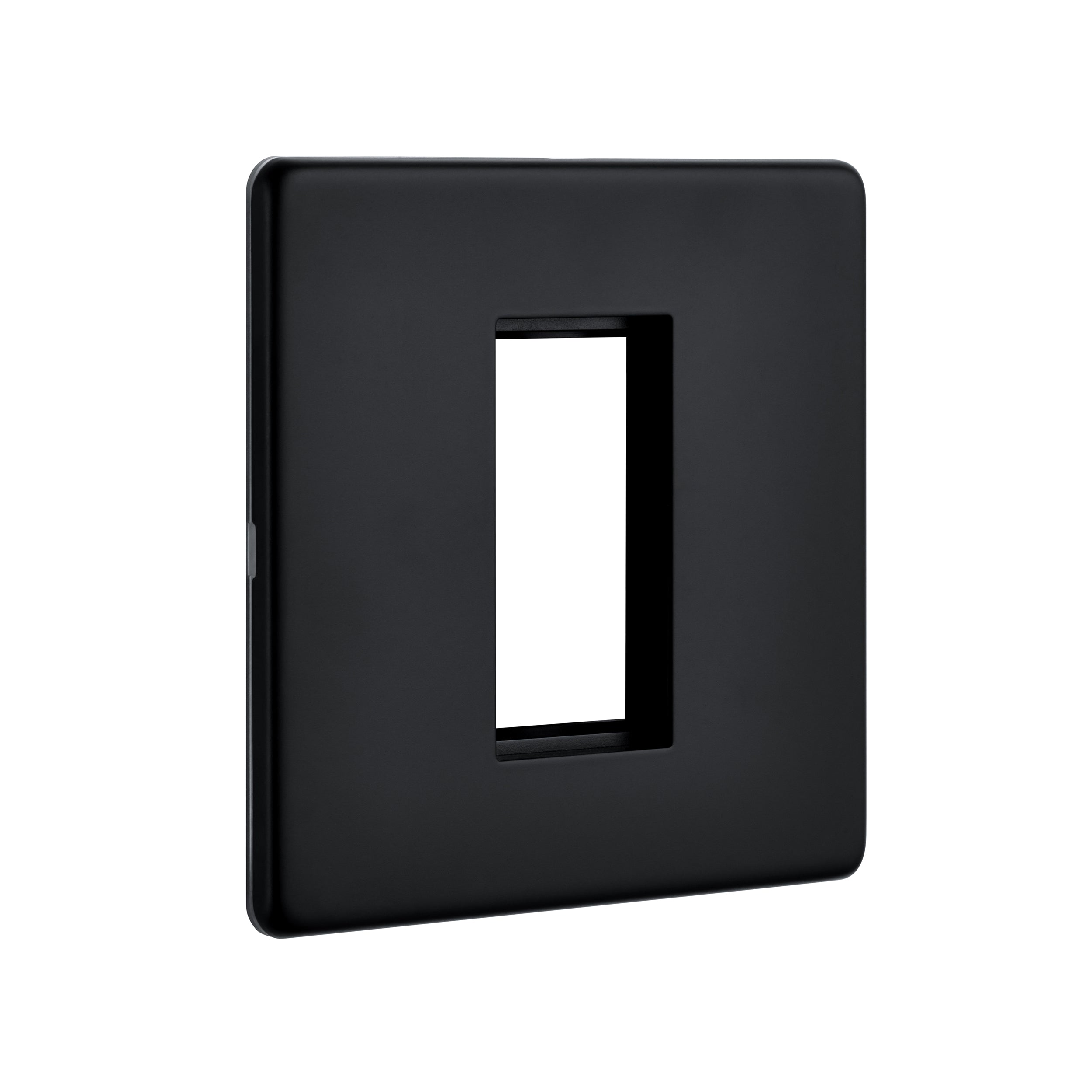 Saxby SLMFP1BL 1G Modular Faceplate (1 Module)