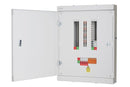 Fusebox TPN07FBX Three Phase 7 way T2 SPD 125A, TPN Distribution Board, 4P Main Switch