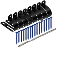 EV Charger Fixing Kit cw/ 20 Metal Cleats, 20 Concrete Screws & SDS Drill Bit