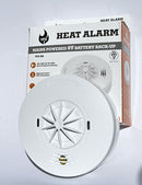 VFS VFS-HA Mains Powered Heat Alarm w/ 9V Battery Backup (Inter-connectable) (BSI Kitemarked - KM 715769)