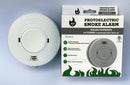 VFS VFS-PA/10 Mains Powered Photoelectric Smoke Detector Wired Interconnectable w/ 10 year Lithium Battery Back-up (BSI Kitemarked - KM 715769)