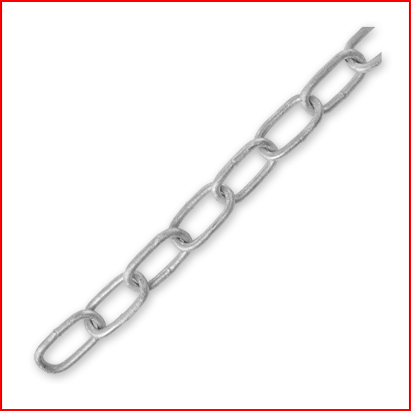 Mixed WS321HG JACK & WELDED CHAIN 3mm x 21mm Welded Straight Link Galvanised