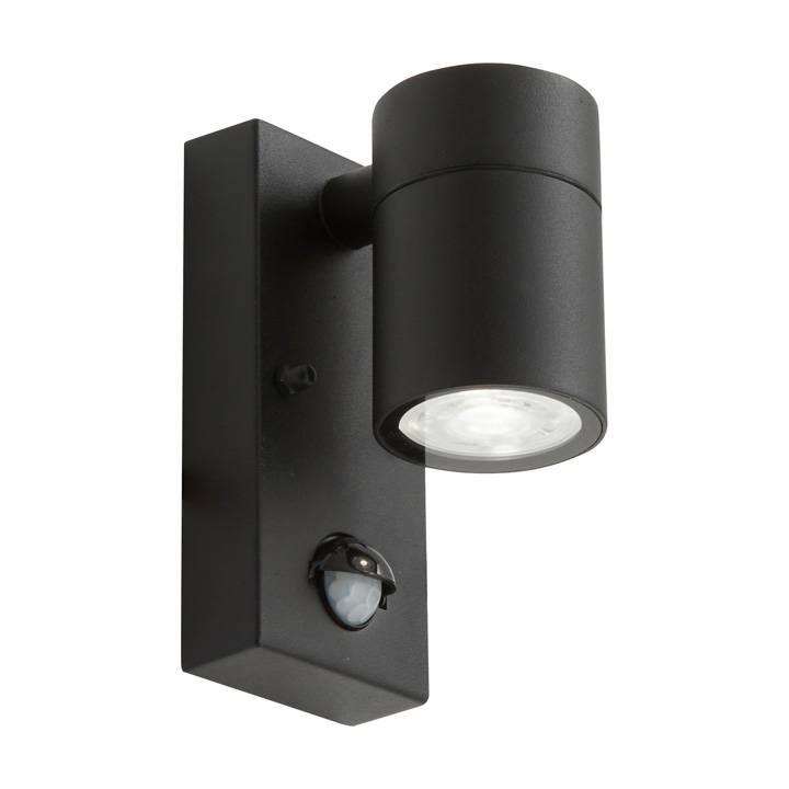 Ansell AACERO/WLD/BLK/PIR Acero Directional Wall Light PIR Black