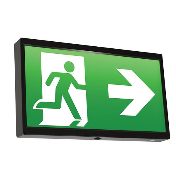 Ansell AENLED/LI/3M/ST/B EndLED Lithium Exit Sign Maintained / Non-Maintained Black