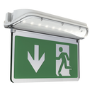 Ansell AHARLED/3M/ST Harrier IP65 Blade Exit Sign White