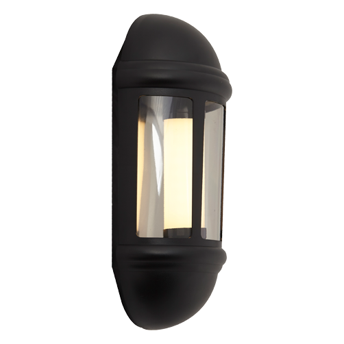 Ansell ALHLLED/PC/BL Latina Half Lantern Photocell Black