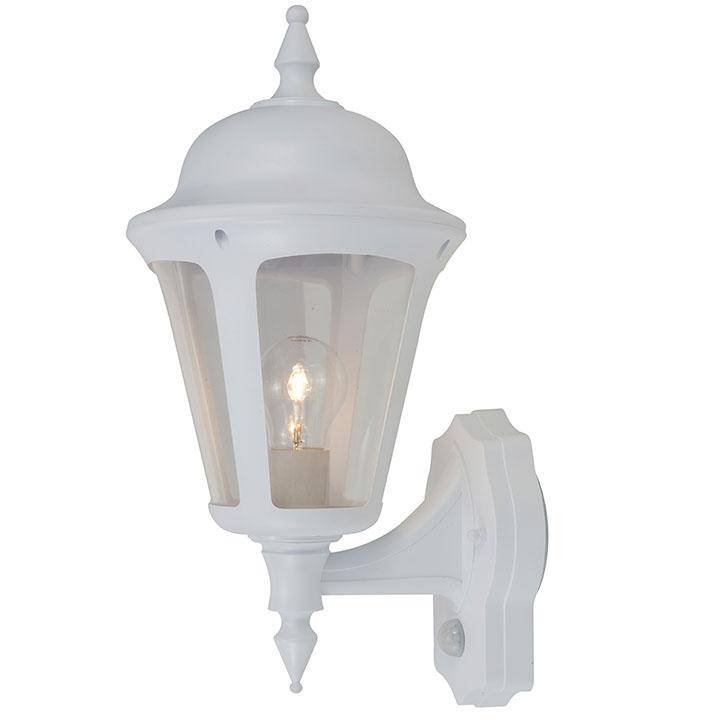 Ansell ALWL/PIR/WH Latina E27 Wall Lantern PIR White