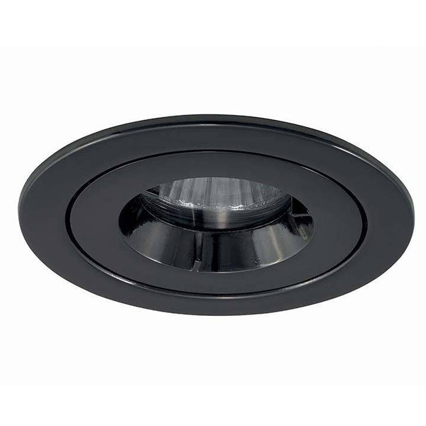 Ansell AMICD/IP65/BLC iCage Mini IP65 GU10 Die-Cast Fire Rated Downlight in Black Chrome