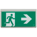 Ansell AHARLED/ALAR Harrier IP65 Blade Exit Sign Double Sided Legend Arrow Left and Right