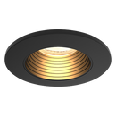 Ansell APRILEDPBZ/AG/BB Prism Pro CCT Anti-Glare Bezel Black & Black  – Enhanced Glare Control and Adjustable Color Temperature for Modern Interiors