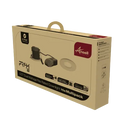 Ansell Prism Pro CCT LED Downlight – Fire Rated, IP65 Waterproof, Dual Wattage + White Bezels– White (10 Pack, APRIP/1/MP1)